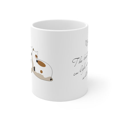 "Two Cats - The best things in life are better with you" Ceramic Mug 11oz