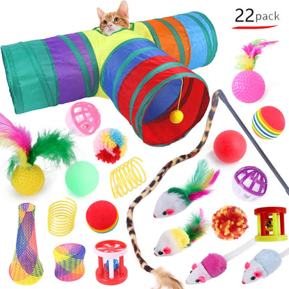 Dual Pet Kitten Toys Variety Cat Toy Combination